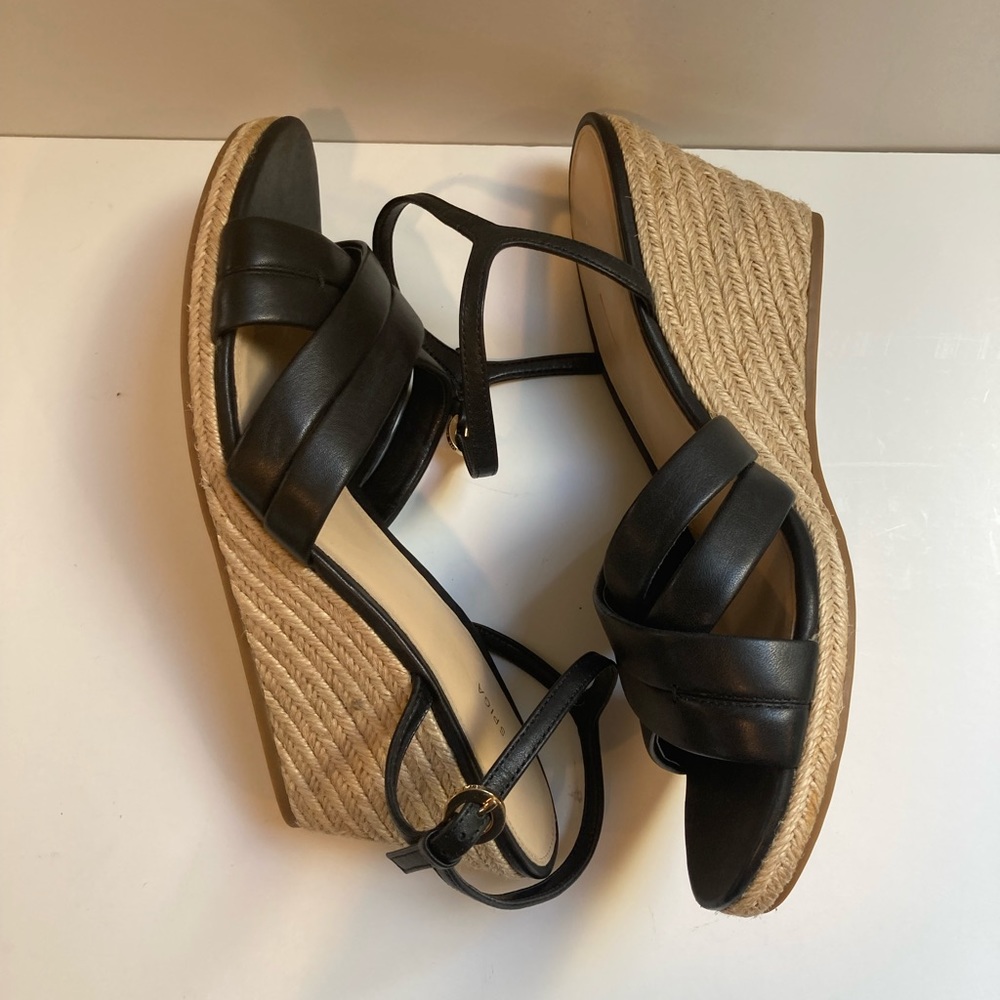 Via Spiga Inna Espadrille Wedge Sandal in Black - Picture 7 of 10
